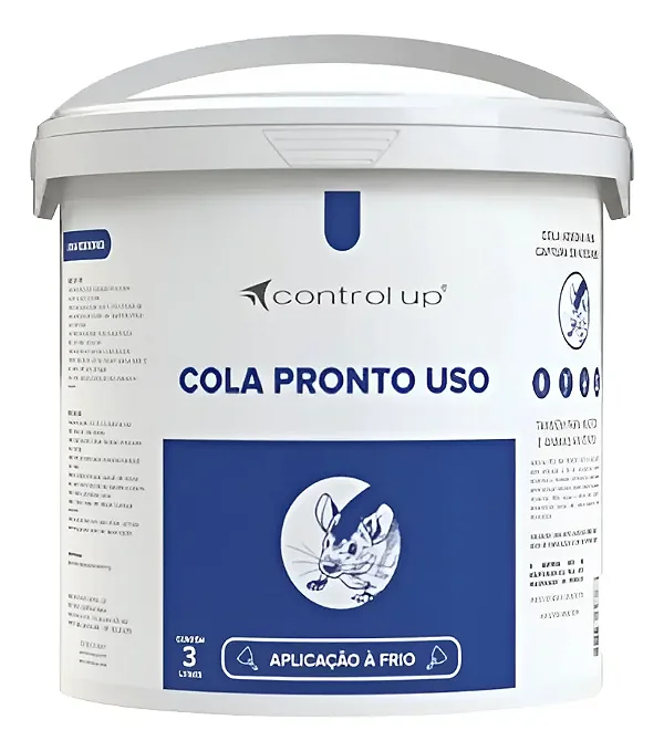 Cola Adesiva Pega Rato Pronto Uso 3 Litros Control Up