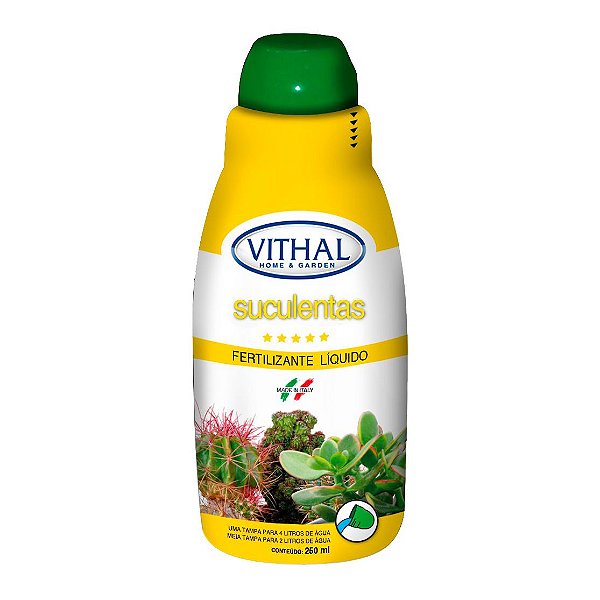 Fertilizante Líquido Para Suculentas Vithal 250ml