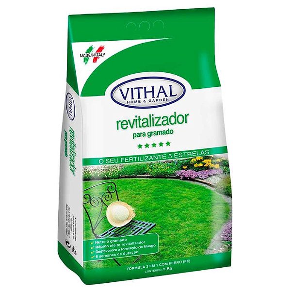 Fertilizante Revitalizador Para Gramado Vithal 1kg