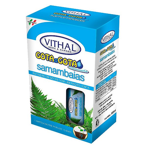 Fertilizante Líquido Gota A Gota Samambaias Vithal 192ml