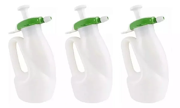 Kit 3 Pulverizadores De Compressão Guarany 1,25 Litros Pcp1p Cor:Branco