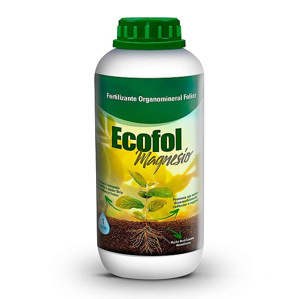 Fertilizante Organomineral Ecofol Magnésio 1l Agrobiológica