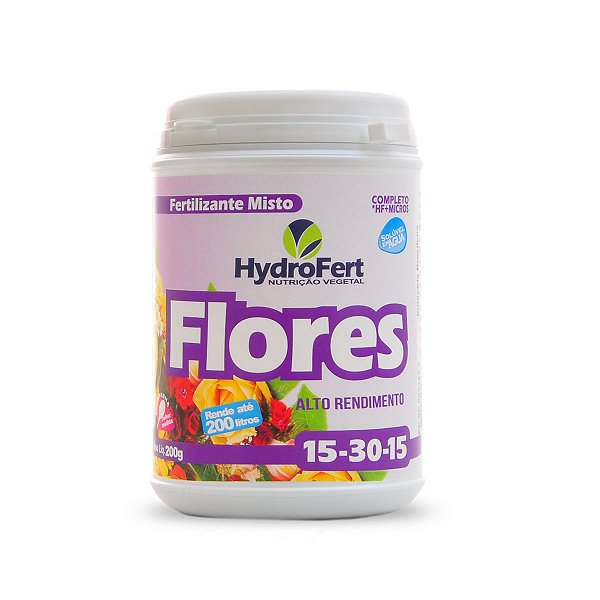 Fertilizante Para Flores 15-30-15 Boro Zinco Hydrofert 200g
