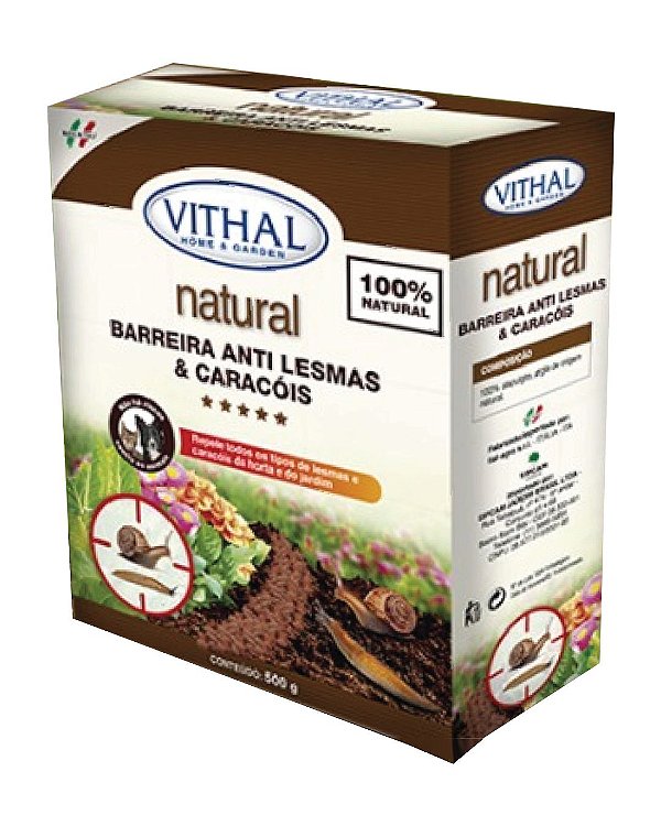 Barreira Mineral Anti Lesmas e Caracóis 500gr Vithal