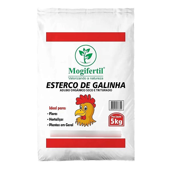 Esterco De Galinha (Frango) Orgânico Emb. 5KG