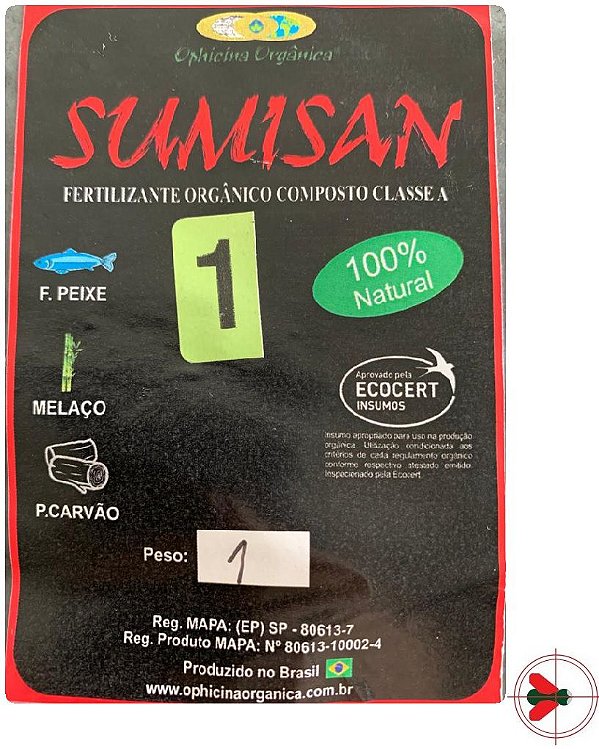 Fertilizante Orgânico - Sumisan - 1 Kg - Nº1