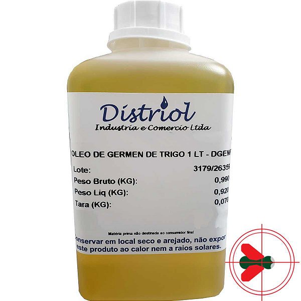 Óleo De Gérmen  de trigo 100% Natural Distriol 1 Lt