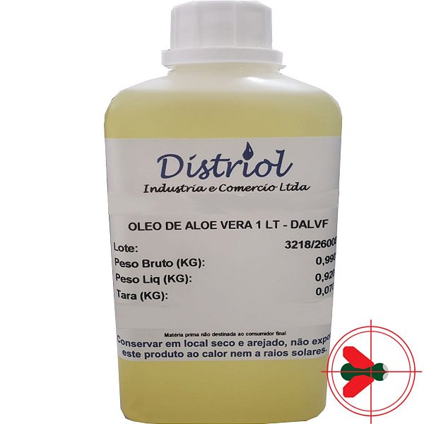 Óleo De Aloe Vera 100% Natural Distriol 1 Lt