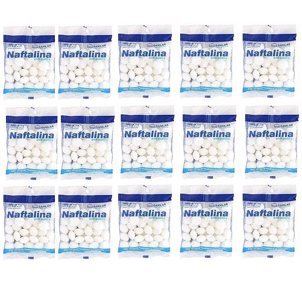 15 Repelentes Naftalina Anti Praga Traça Morcego E Pombos 50g
