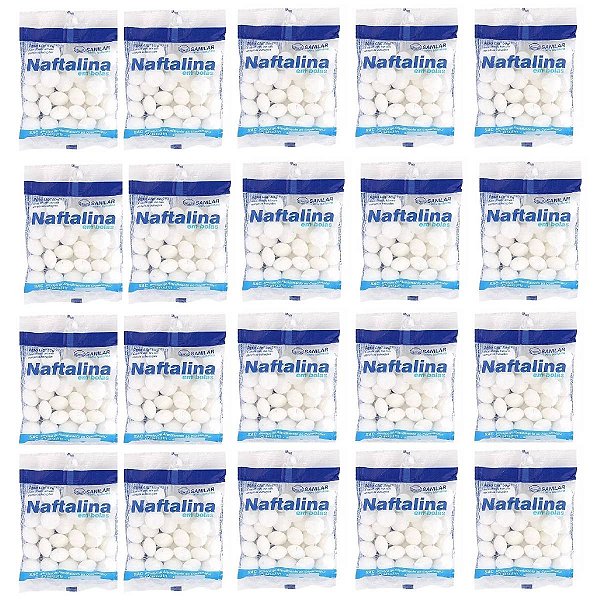 20 Repelentes Naftalina Anti Praga Traça Morcego E Pombos 50g