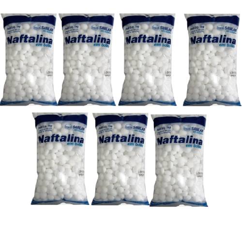 7 Repelentes Naftalina Anti Pragas Traças Morcegos E Pombos 1kg