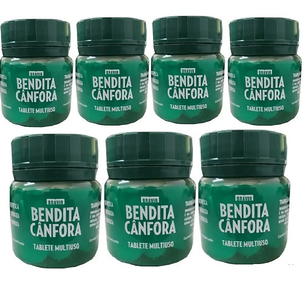 7 Cânfora Aromatizante Repelente De Pragas Pote 30 Tab 0,75g