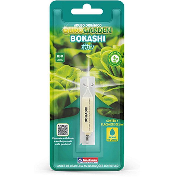 Fertilizante Adubo Orgânico Bokashi Ibd Mini Dose - 5ml