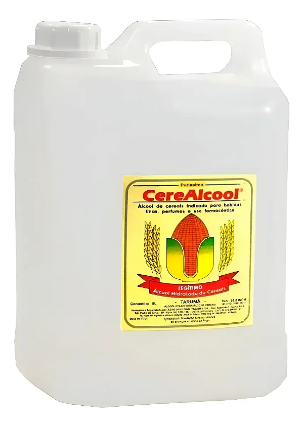 5 Cereacool - Álcool De Cereais Com Dna, Perfumaria - 5 Lt