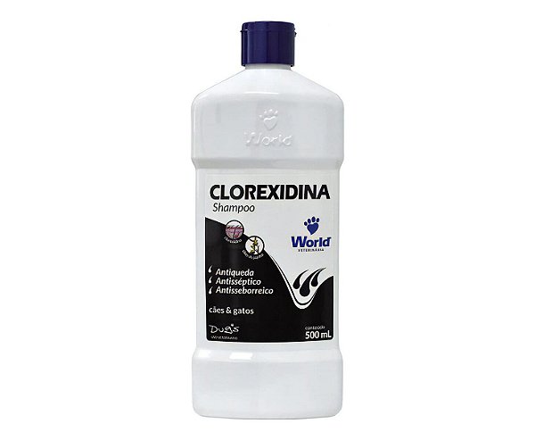 Shampoo Clorexidina Anti Seborreia  Dermatite Alergias 500ml