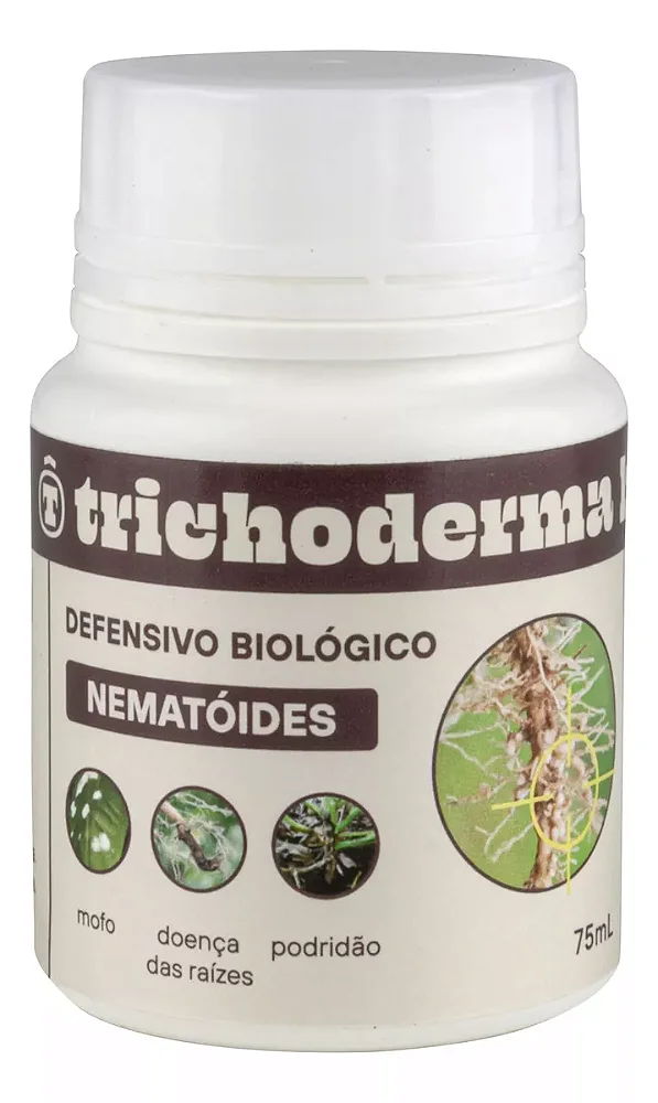 Trichoderma Harzianum Mofo, Raíz, Podridão, Nematóide Terrô 75ml