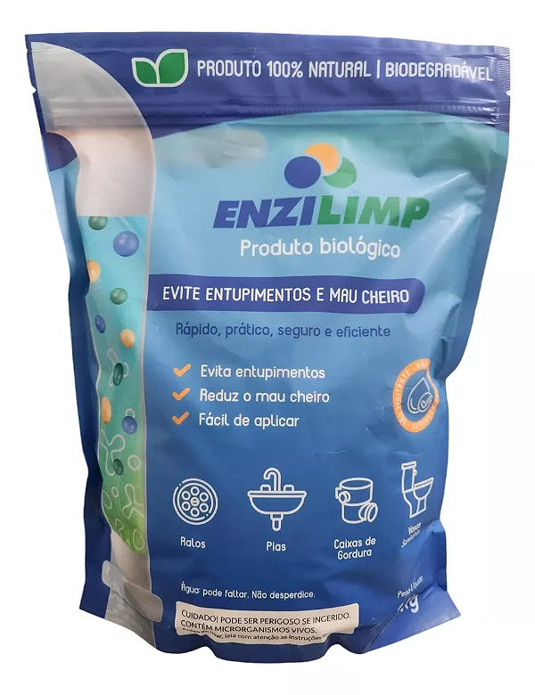 Enzilimp Biodegrador Elimina Cheiro Limpa Fossa 1 Kg