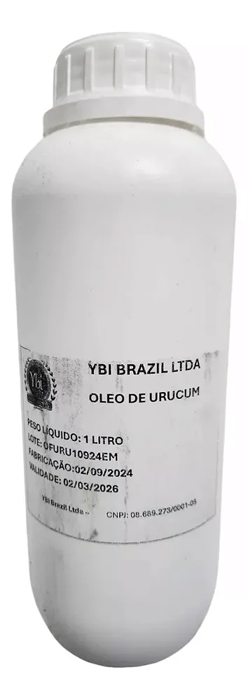 Óleo De Urucum 100% Natural Ybi 1 Lt