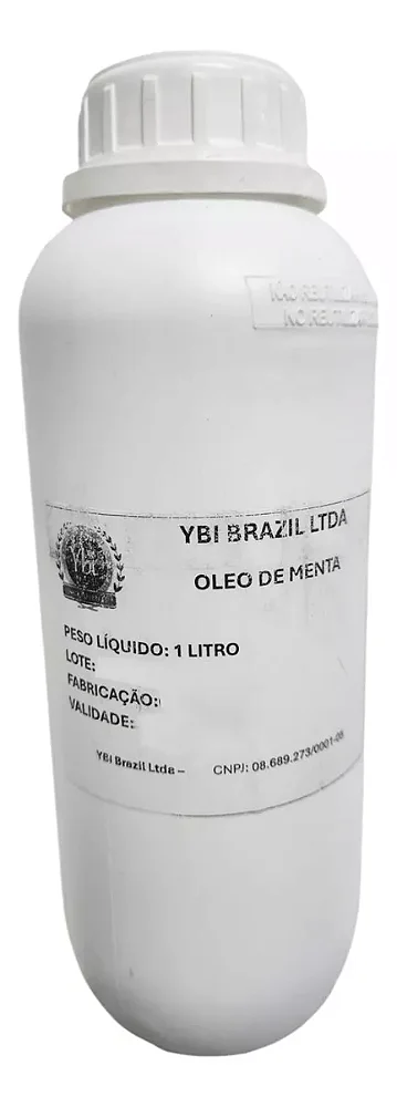 Óleo De Menta Arvensis Hortelã Campo 100% Natural Ybi 1 Lt
