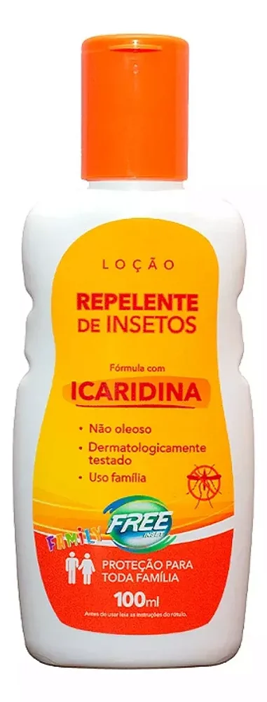 Loção Repelente Anti Mosquitos Base De Icaridina Free Inset 100ml
