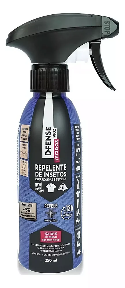 D-fense Pro Repelente Spray De Roupas Tecidos 250ml Haxea