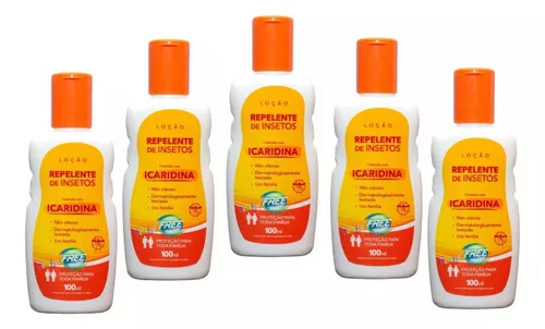 5 Repelentes Anti Mosquitos Base Icaridina 100ml