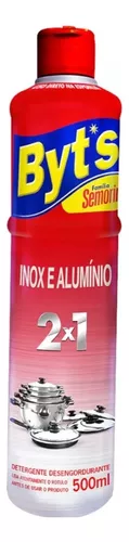Semorin Limpa Alumínio E Inox 2x1 Byt's 500ml