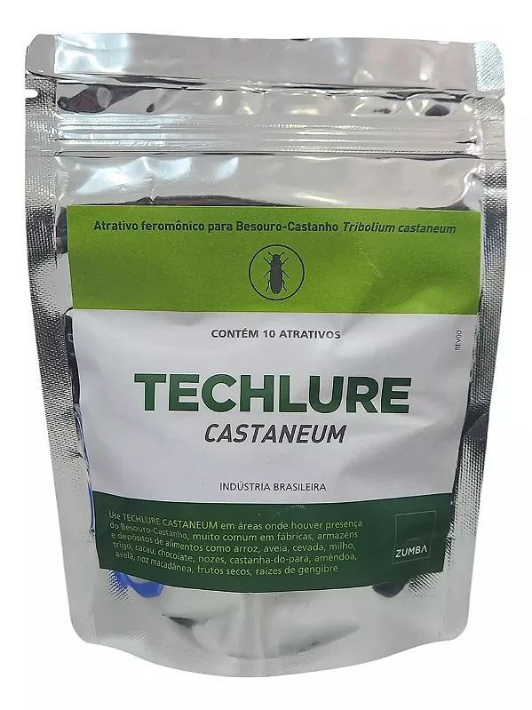 Kit Techlure Castaneum 10 Armadilhas + 10 Atrativo Feromônio