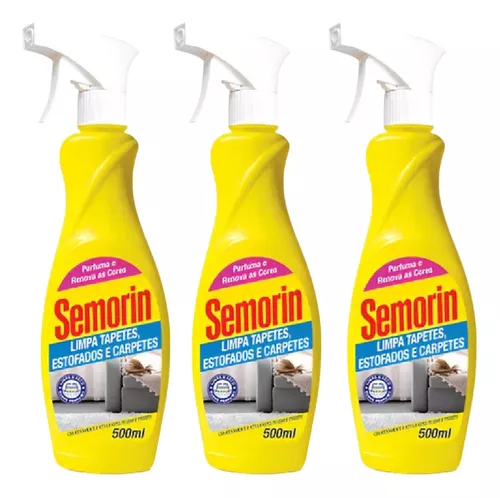 Semorin Limpa Tapetes, Estofados Carpetes Gatilho 3un 500ml