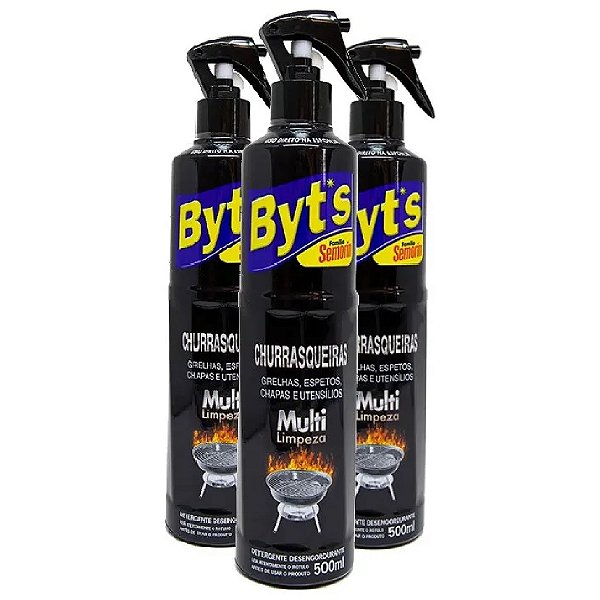 Byts Limpa Churrasqueira Com Gatilho Semorin 3Un 500 Ml