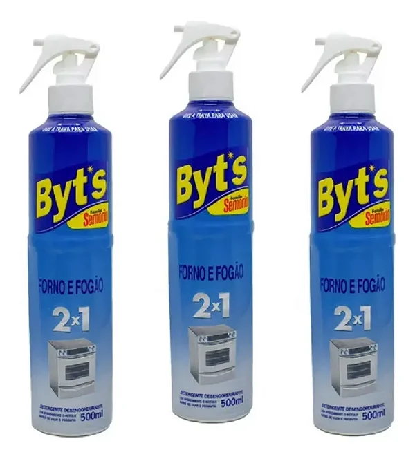 3 Limpa Forno E Fogão Semorin Byts 500ml Semorin 2 Em 1