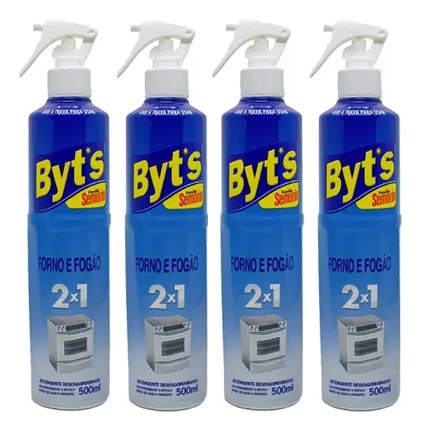 4 Limpa Forno E Fogão Semorin Byts 500ml Semorin 2 Em 1