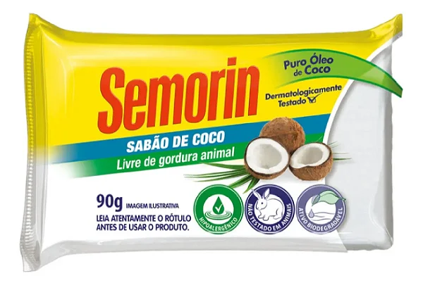Kit Semorin Sabão De Coco 1un 90gr