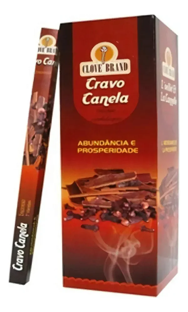 Incenso Clove Brand Cravo Canela Box C/ 25 Caixinhas Atacado Fragrância Cravo E Canela