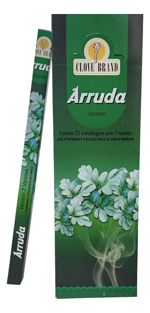 Incenso Arruda Made In Índia Caixa Com 175 Varetas 1un