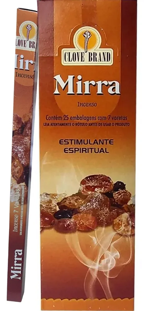 Incenso Mirra Made In Índia Caixa Com 175 Varetas 1un