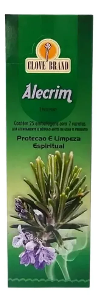 Incenso Alecrim Made In Índia Caixa Com 175 Varetas 1un