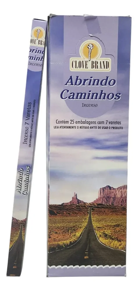 Incenso Abrindo Caminhos Made In Índia Cx Com 175 Varetas 1u