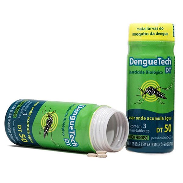 Mata Larvas Da Dengue Biológico 20 Tabletes - Denguetech