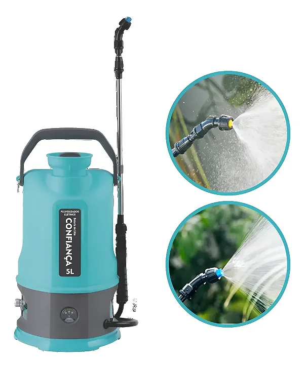 Pulverizador Elétrico Bateria Lítio 5 Litros Confiança