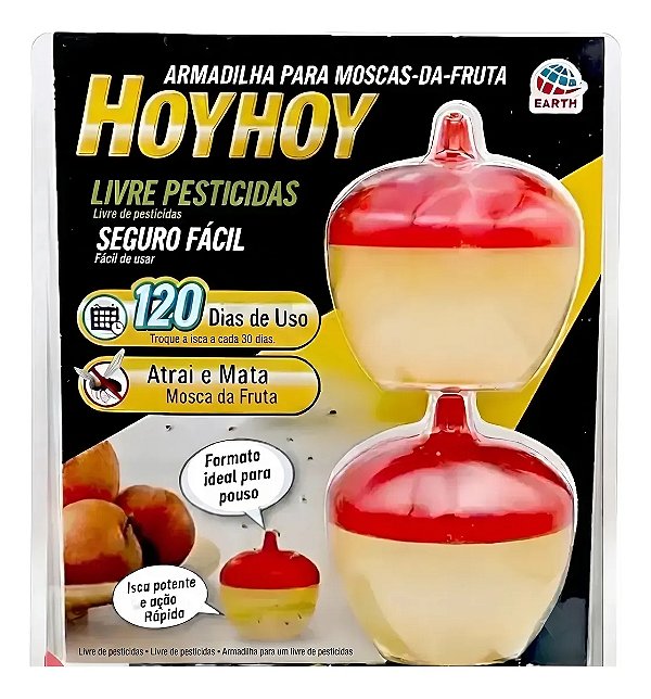 2 Armadilhas De Mosca Da Fruta Com Atrativo Para Cozinha