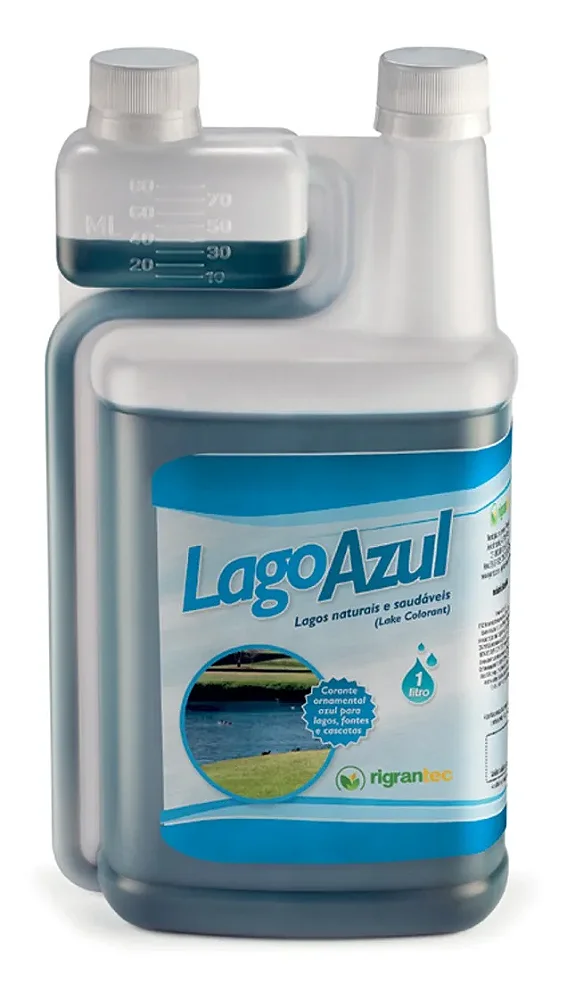 Lago Azul Corante Para Lagos Fontes Afins Zerotox Rgtec 12lt
