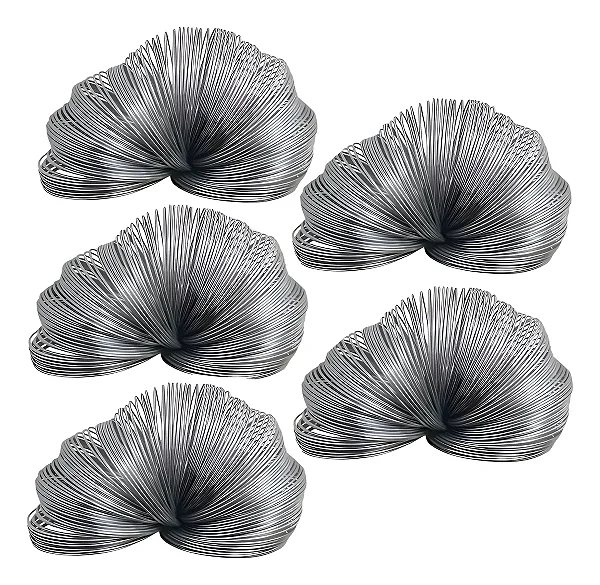 5 Mola Espiral Anti Pombos Stop Bird Alcance De 6 Metros Prateado