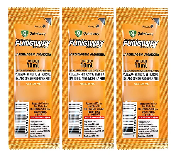 Fungiway Seu Jardim Livre Dos Fungos 10ml 3un