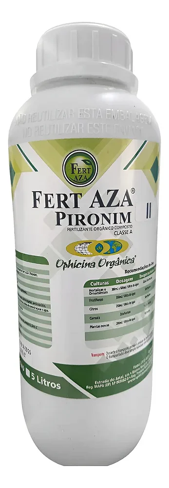 Fert Aza Pironim II Fert Orgânico Misto Fumo/ Pimenta 1 Lt