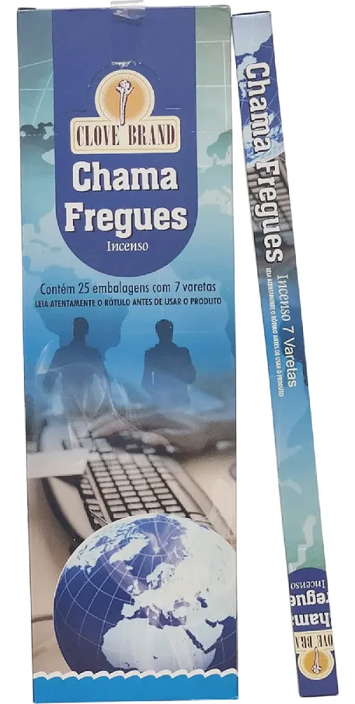 Incenso Chama Freguês Made In Índia Caixa Com 175 Varetas 1un