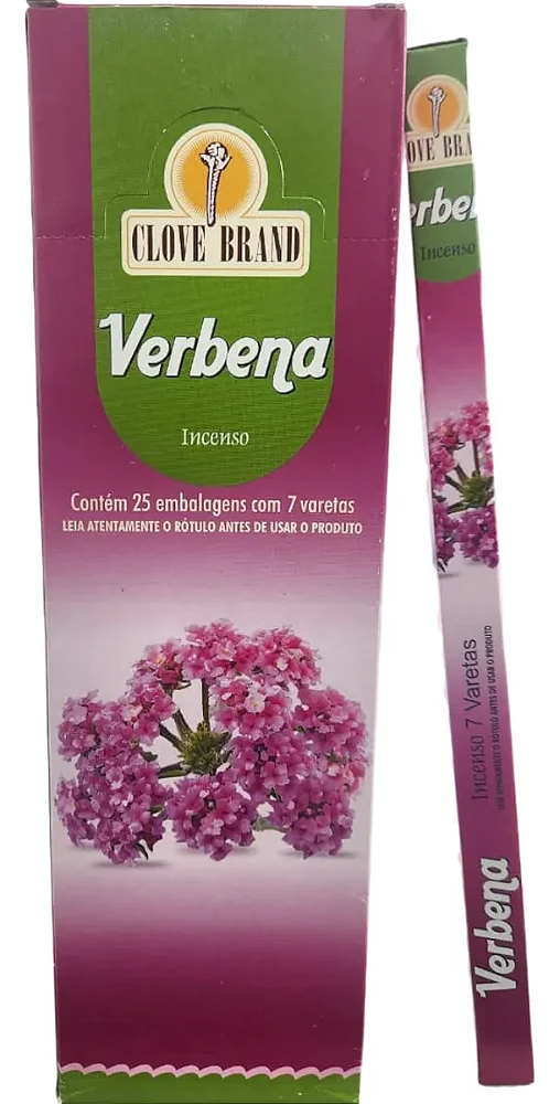 Incenso Verbena Made In Índia Caixa Com 175 Varetas 1un