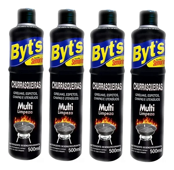 Byts Limpa Churrasqueira Tradicional 4un 500ml