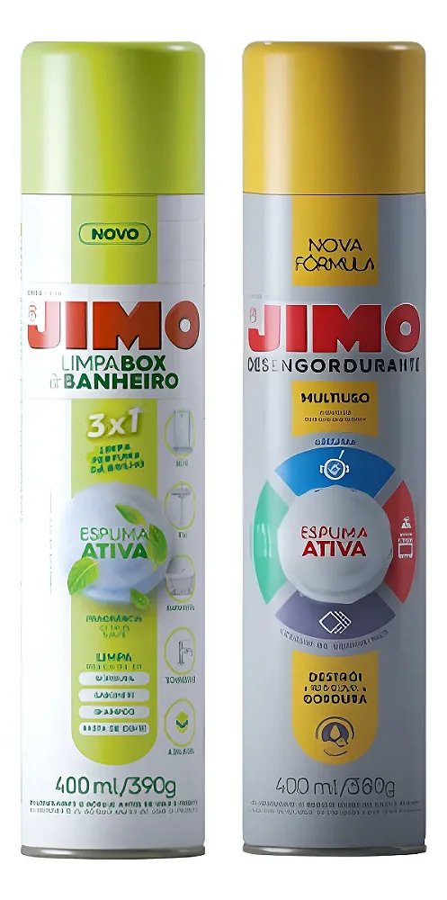 Kit 1 Jimo Desengordurante 1 Jimo Limpa Box Banheiro Azulejo