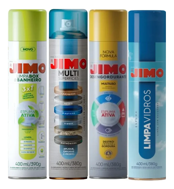 Kit Limpa Vidros + Box + Multisuperfícies + Desengordurante